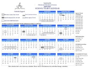 Sandcastle 2019-2020 School Year Calendar